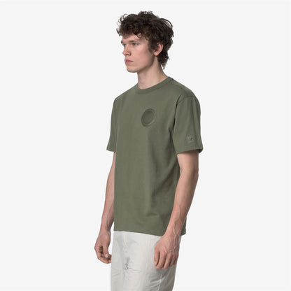 FANTOME CHEST LABEL - T-ShirtsTop - T-Shirt - MAN - GREEN LICHEN