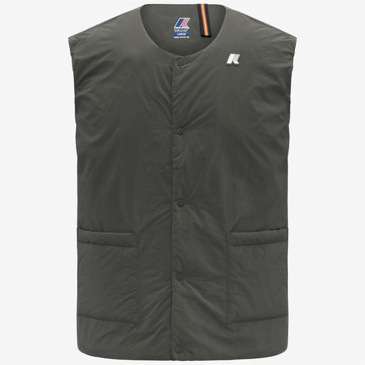 VALTY PLAIN WARM - Jackets - Vest - MAN - GREEN BLACKISH