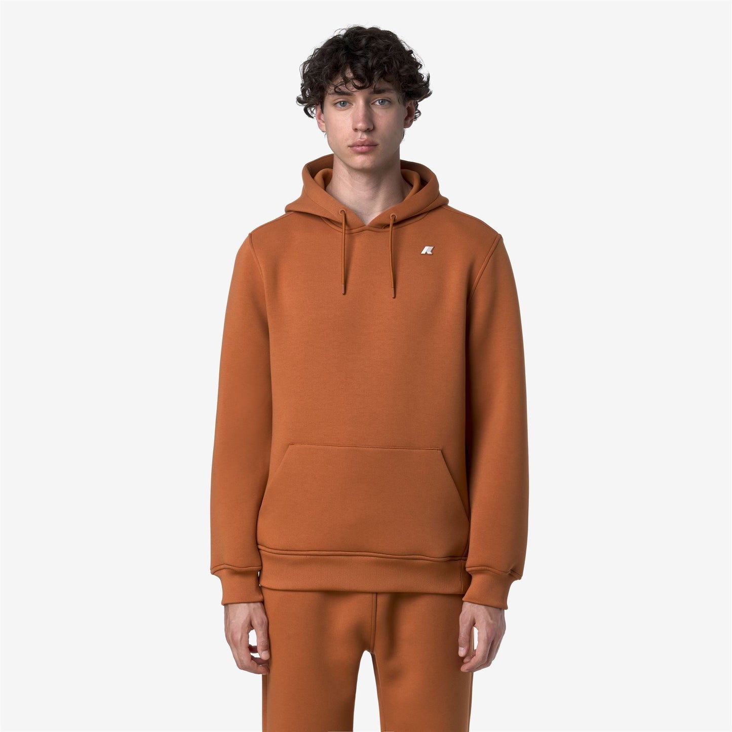 BERNIE SPACER - Fleece - Pull  Over - MAN - Orange Adobe
