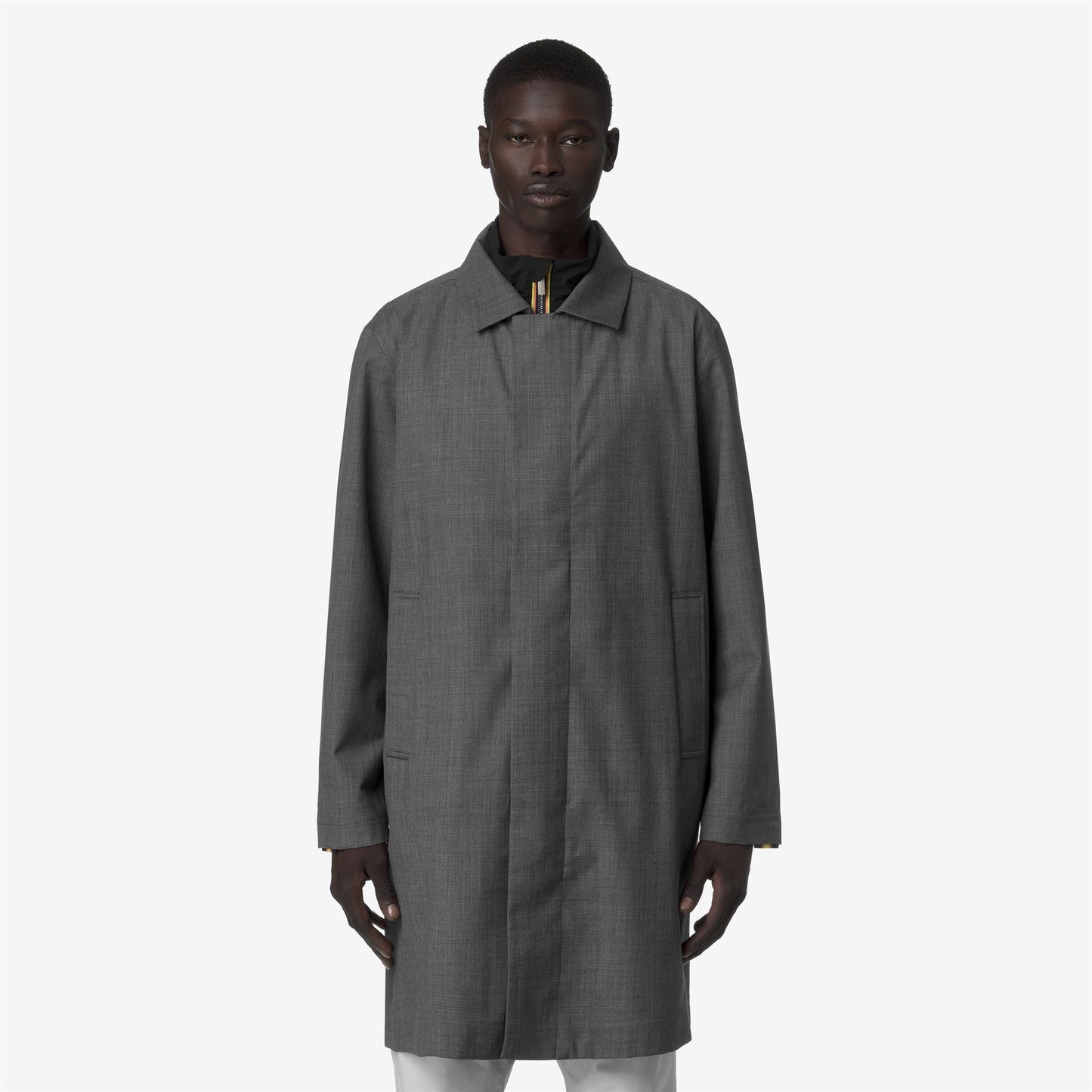 POIROL 3L WOOL - Jackets - 3/4 LENGTH - MAN - Grey Shadow Dk GRISAILLE