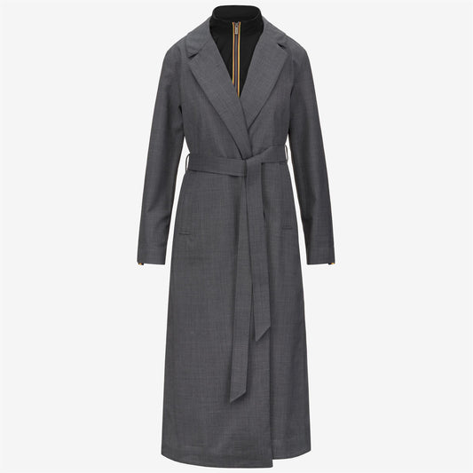 JORANCE 3L WOOL GRISAILLE - Jackets - Long - WOMAN - Grey Shadow Dk GRISAILLE