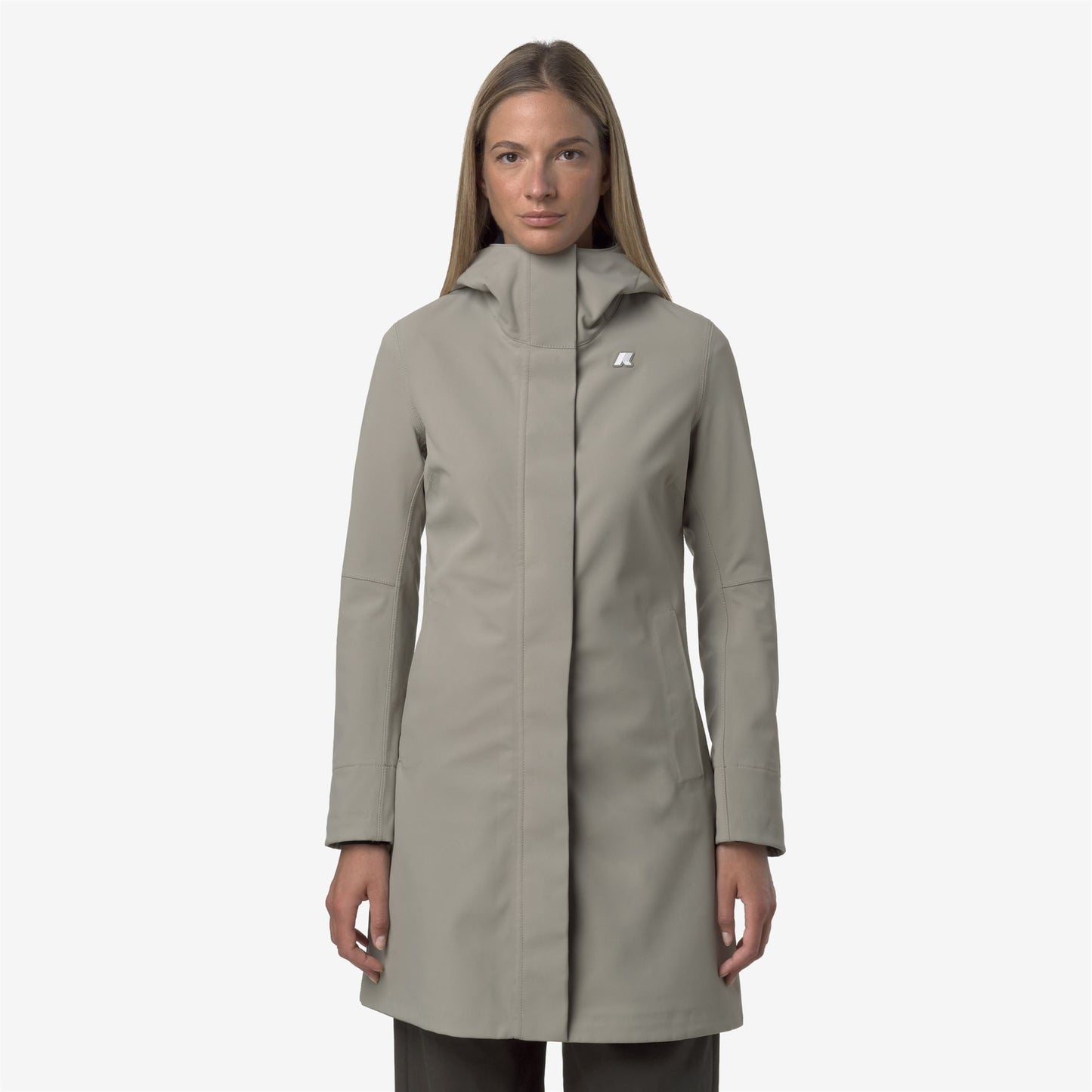 STEPHY BONDED - Jackets - 3/4 LENGTH - WOMAN - Green Oak-Blue Depth