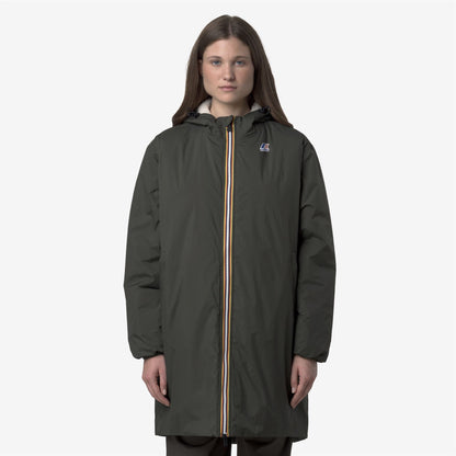 LE VRAI 4.0 EIFFEL EAST ORSETTO - Jackets - 3/4 LENGTH - UNISEX - GREEN BLACKISH