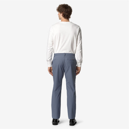 ELIA TWILL PEACH - Pants - CHINO - UNISEX - GREY BLUE AVIO