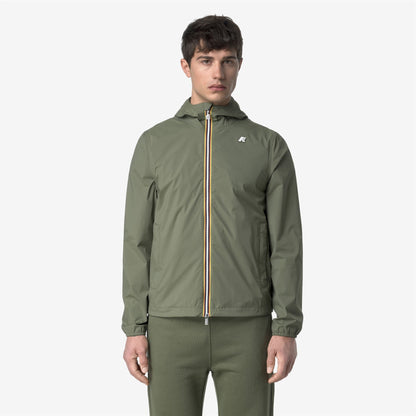 JACK  STRETCH NYLON JERSEY - Jackets - Short - MAN - GREEN LICHEN