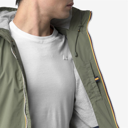 JACK  STRETCH NYLON JERSEY - Jackets - Short - MAN - GREEN LICHEN