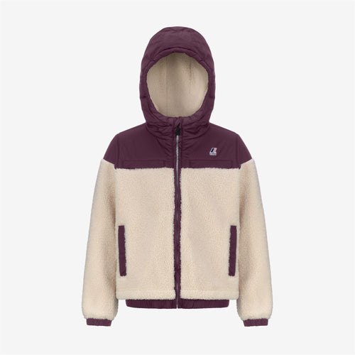 P.  JILDAZ ORSETTO - Fleece - Jacket - KID UNISEX - Ecru Violet