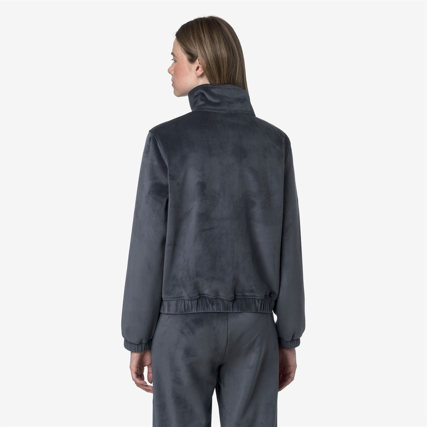 VIVIETTE VELOUR POLAR - Fleece - Jacket - WOMAN - Blue Airforce Combo