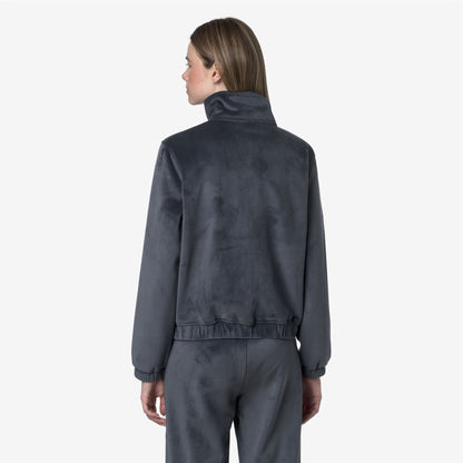 VIVIETTE VELOUR POLAR - Fleece - Jacket - WOMAN - Blue Airforce Combo