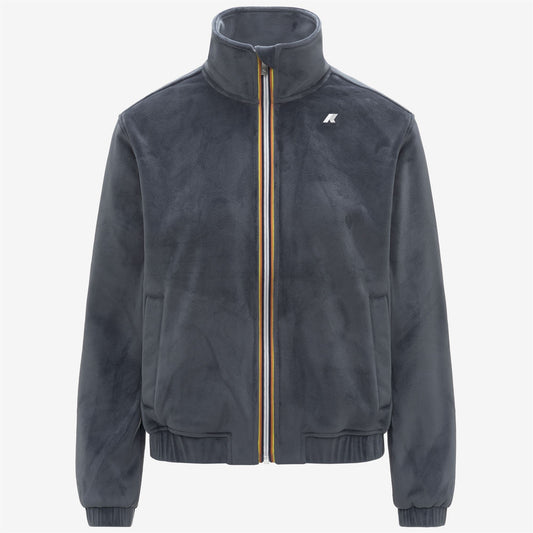 VIVIETTE VELOUR POLAR - Fleece - Jacket - WOMAN - Blue Airforce Combo