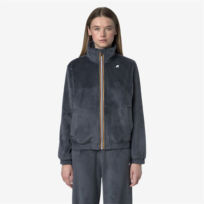 VIVIETTE VELOUR POLAR - Fleece - Jacket - WOMAN - Blue Airforce Combo