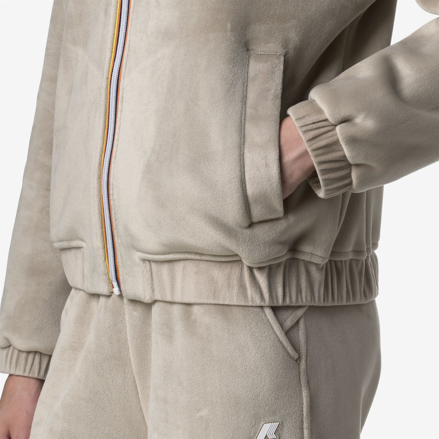 VIVIETTE VELOUR POLAR - Fleece - Jacket - WOMAN - Beige Cashmere-Beige Cashmere