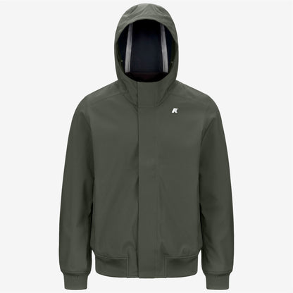 JOACHIM BONDED - Jackets - Short - MAN - GREEN BLACKISH-Blue Depth