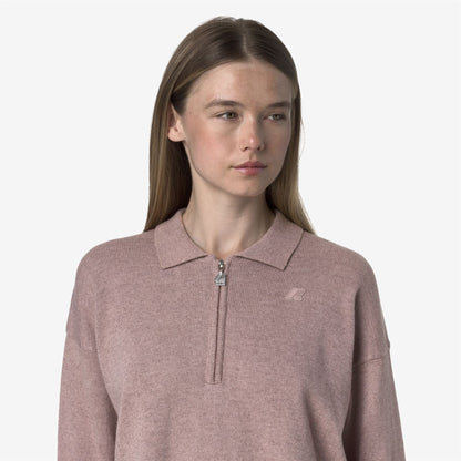 GRAMARNIER COTTON CASHMERE AF - Knitwear - Pull  Over - WOMAN - Pink Fawn Mel