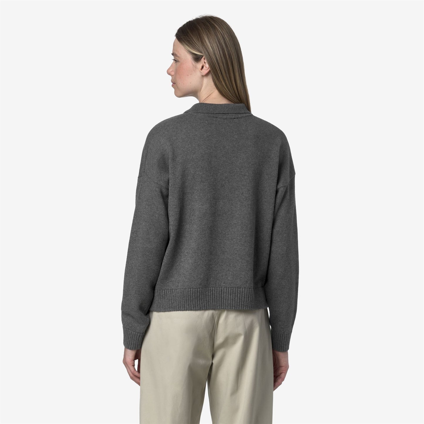 GRAMARNIER COTTON CASHMERE AF - Knitwear - Pull  Over - WOMAN - Grey Smoked Mel