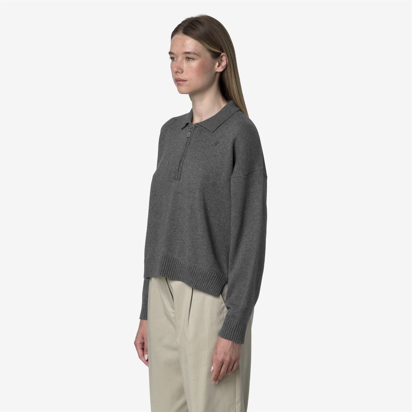GRAMARNIER COTTON CASHMERE AF - Knitwear - Pull  Over - WOMAN - Grey Smoked Mel
