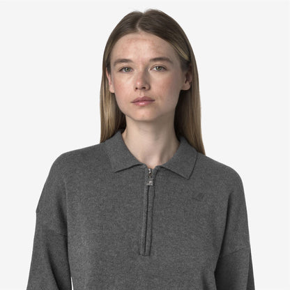 GRAMARNIER COTTON CASHMERE AF - Knitwear - Pull  Over - WOMAN - Grey Smoked Mel