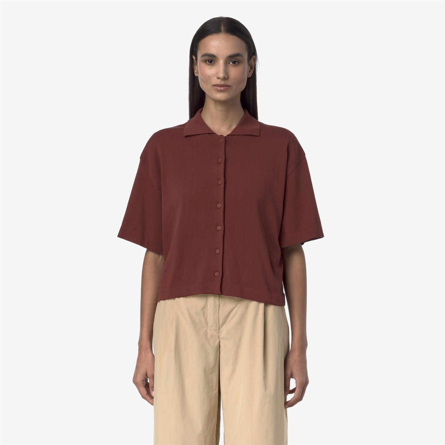 CARRY - Knitwear - Jacket - WOMAN - BROWN FIERY