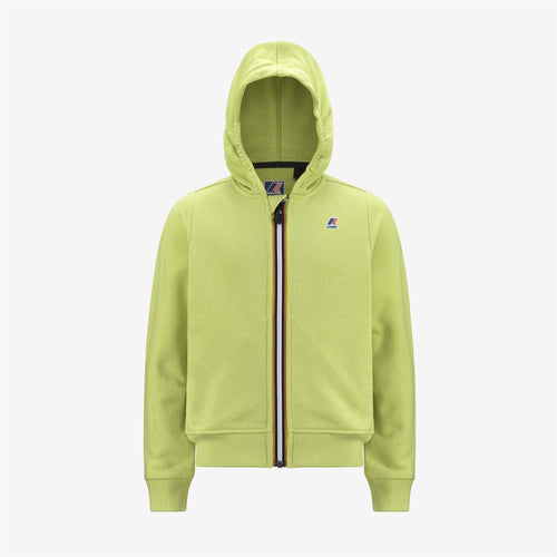 P. LE VRAI ARNEL POLY COTTON - Fleece - Jacket - KID UNISEX - GREEN CELERY