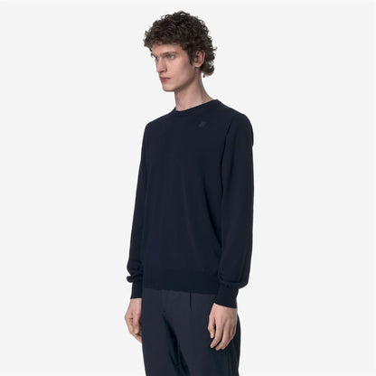 SEBASTIEN COTTON PS - Knitwear - Pull  Over - MAN - BLUE DEPTH