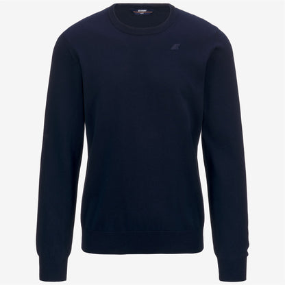 SEBASTIEN COTTON PS - Knitwear - Pull  Over - MAN - BLUE DEPTH