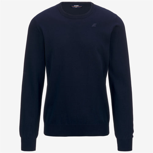 SEBASTIEN COTTON PS - Knitwear - Pull  Over - MAN - BLUE DEPTH