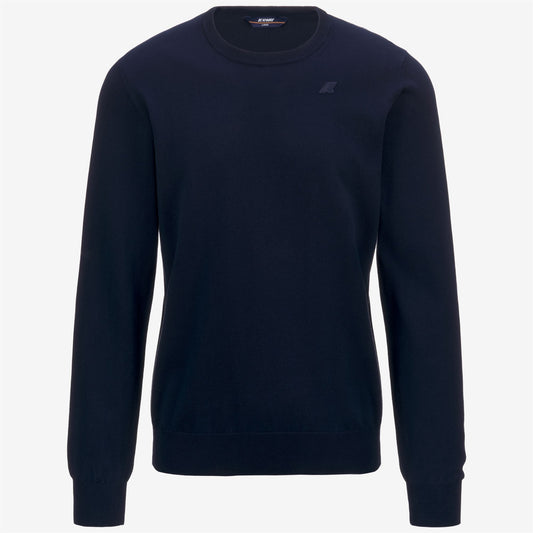 SEBASTIEN COTTON PS - Knitwear - Pull  Over - MAN - BLUE DEPTH
