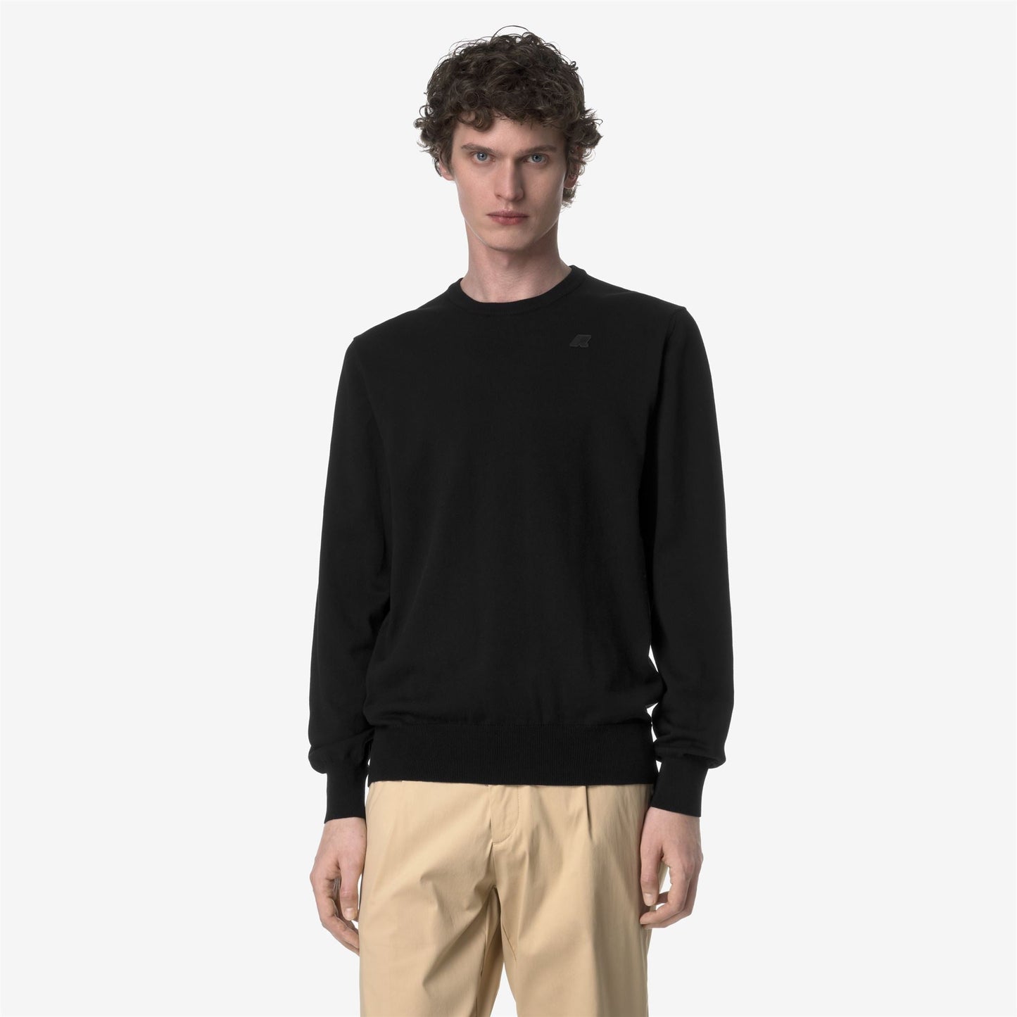 SEBASTIEN COTTON PS - Knitwear - Pull  Over - MAN - BLACK PURE