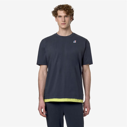 LE VRAI SERILLE NYLON PC - T-ShirtsTop - T-Shirt - UNISEX - BLUE DEPTH-GREEN CELERY