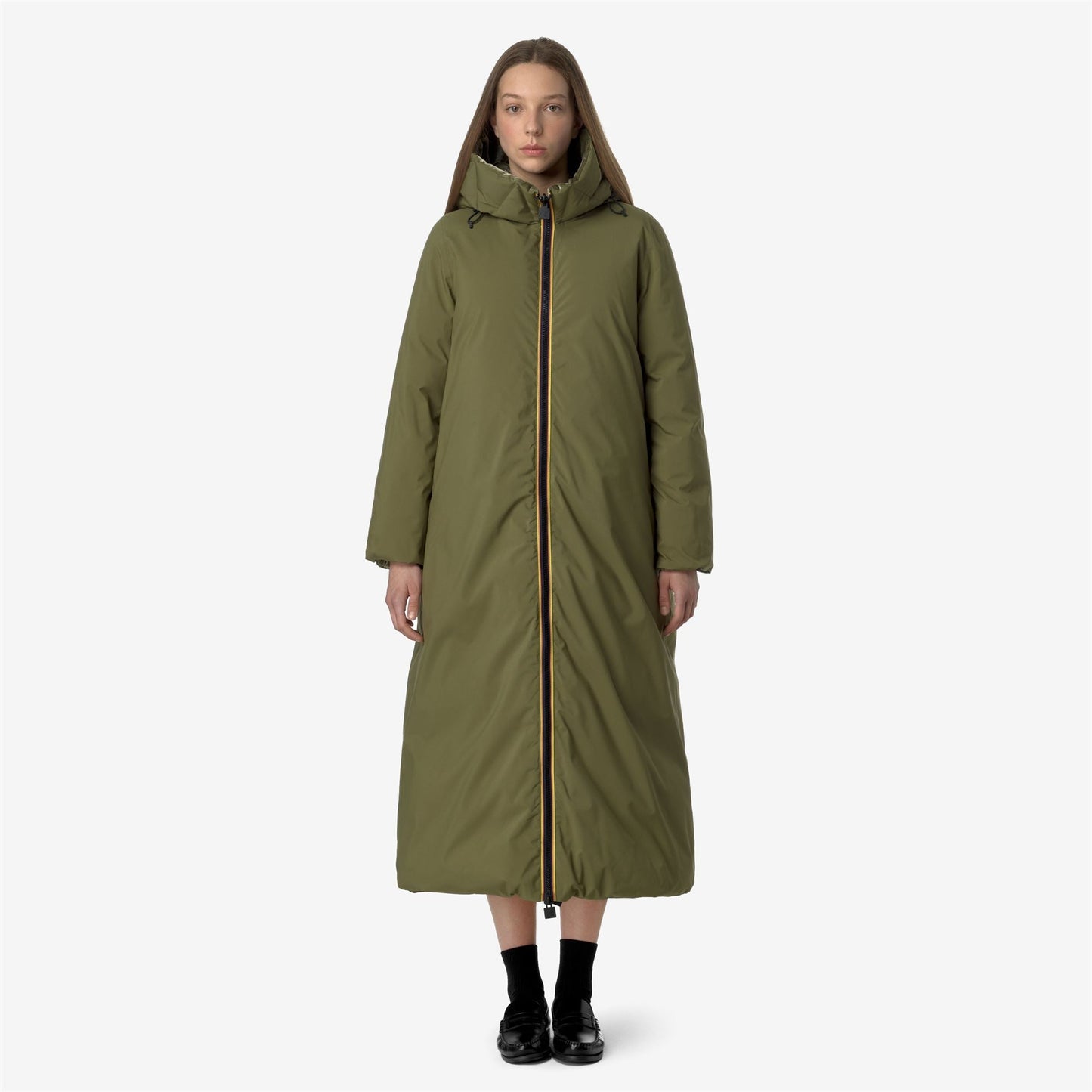 ORLEN VELVET THERMO REVERSIBLE - Jackets - Long - WOMAN - GREEN WINTER