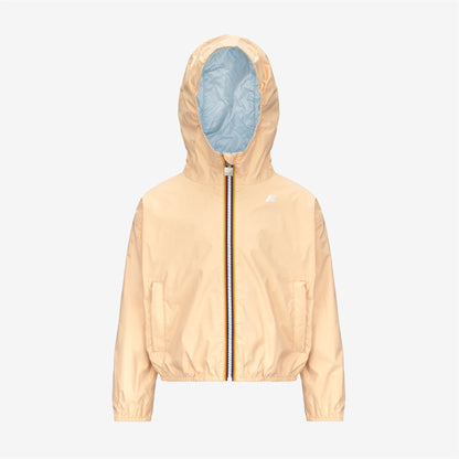 P. LAURETTE PLUS.2 REVERSIBLE - Jackets - Short - GIRL - BEIGE SHEEPSKIN-BLUE BABY