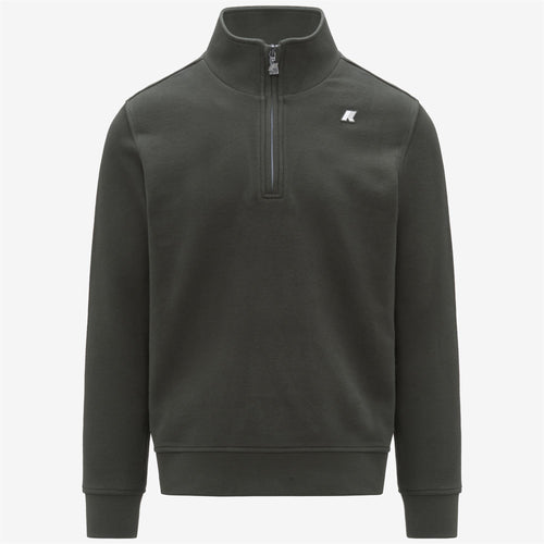 FINNICK HEAVY FLEECE - Fleece - Pull  Over - MAN - GREEN BLACKISH