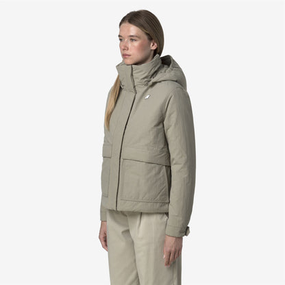 KALI WARM COTTON NYLON - Jackets - Short - WOMAN - Green Oak