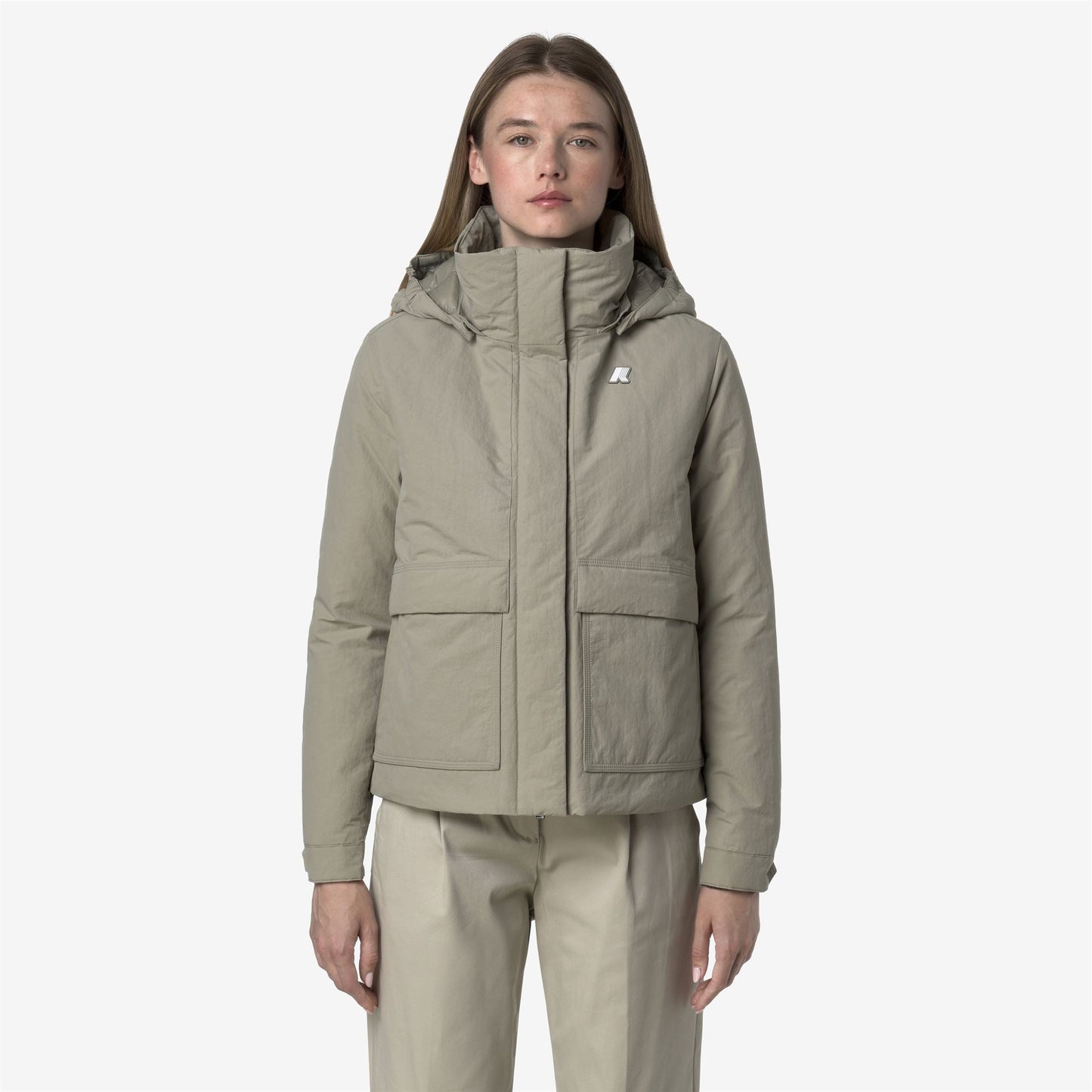 KALI WARM COTTON NYLON - Jackets - Short - WOMAN - Green Oak