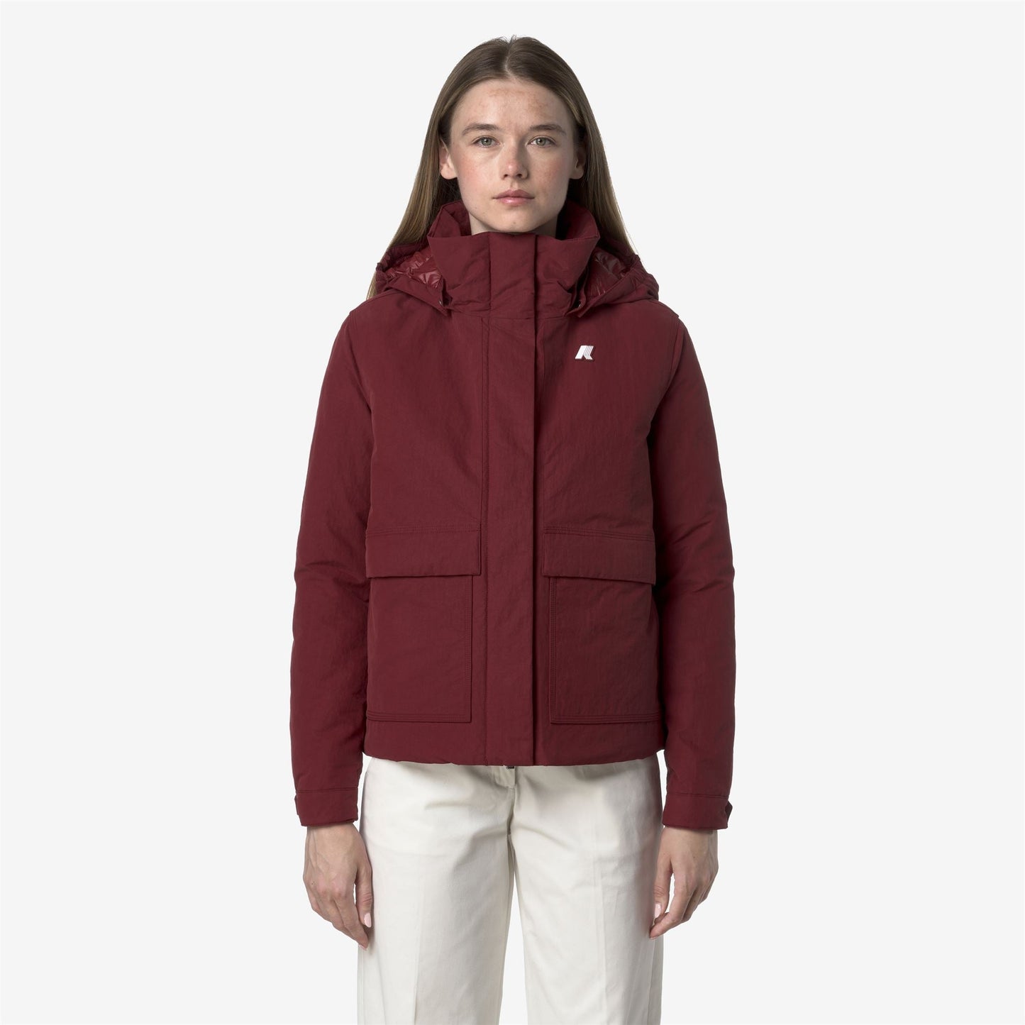 KALI WARM COTTON NYLON - Jackets - Short - WOMAN - Red Syrah