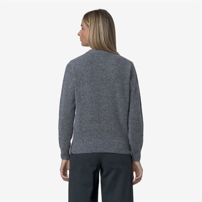 CLARISSE WOOL STRETCH - Knitwear - Pull  Over - WOMAN - Blue Wild Mix