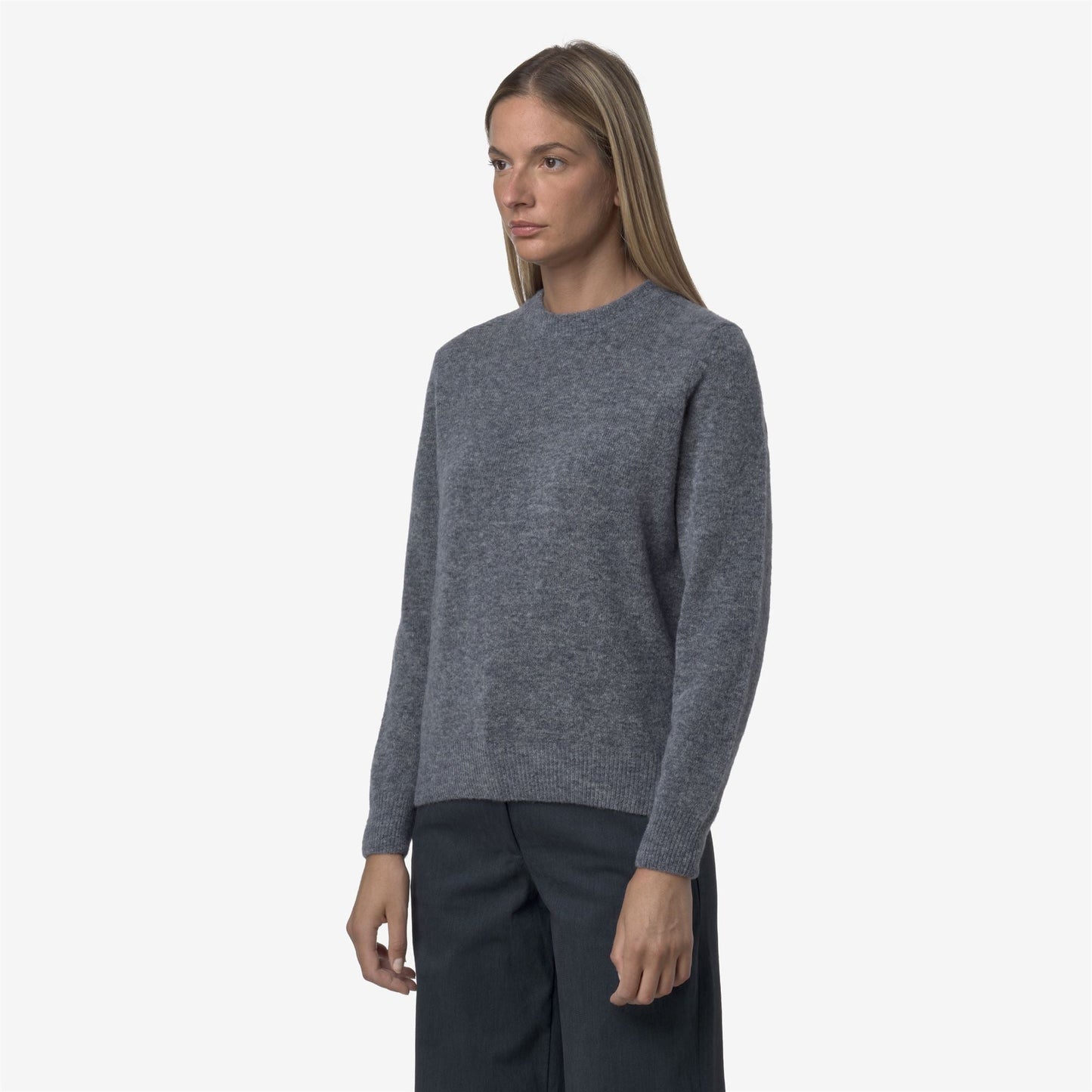 CLARISSE WOOL STRETCH - Knitwear - Pull  Over - WOMAN - Blue Wild Mix