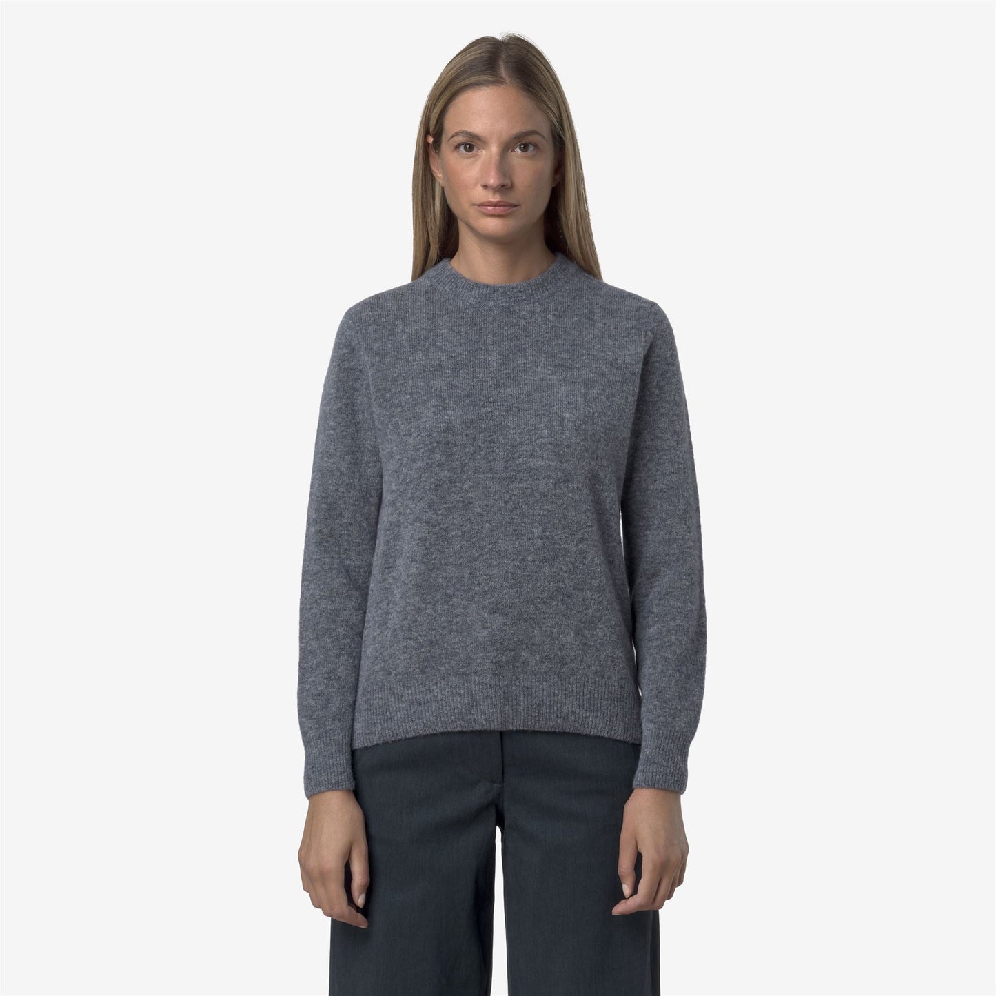 CLARISSE WOOL STRETCH - Knitwear - Pull  Over - WOMAN - Blue Wild Mix