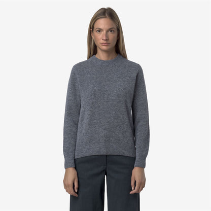 CLARISSE WOOL STRETCH - Knitwear - Pull  Over - WOMAN - Blue Wild Mix