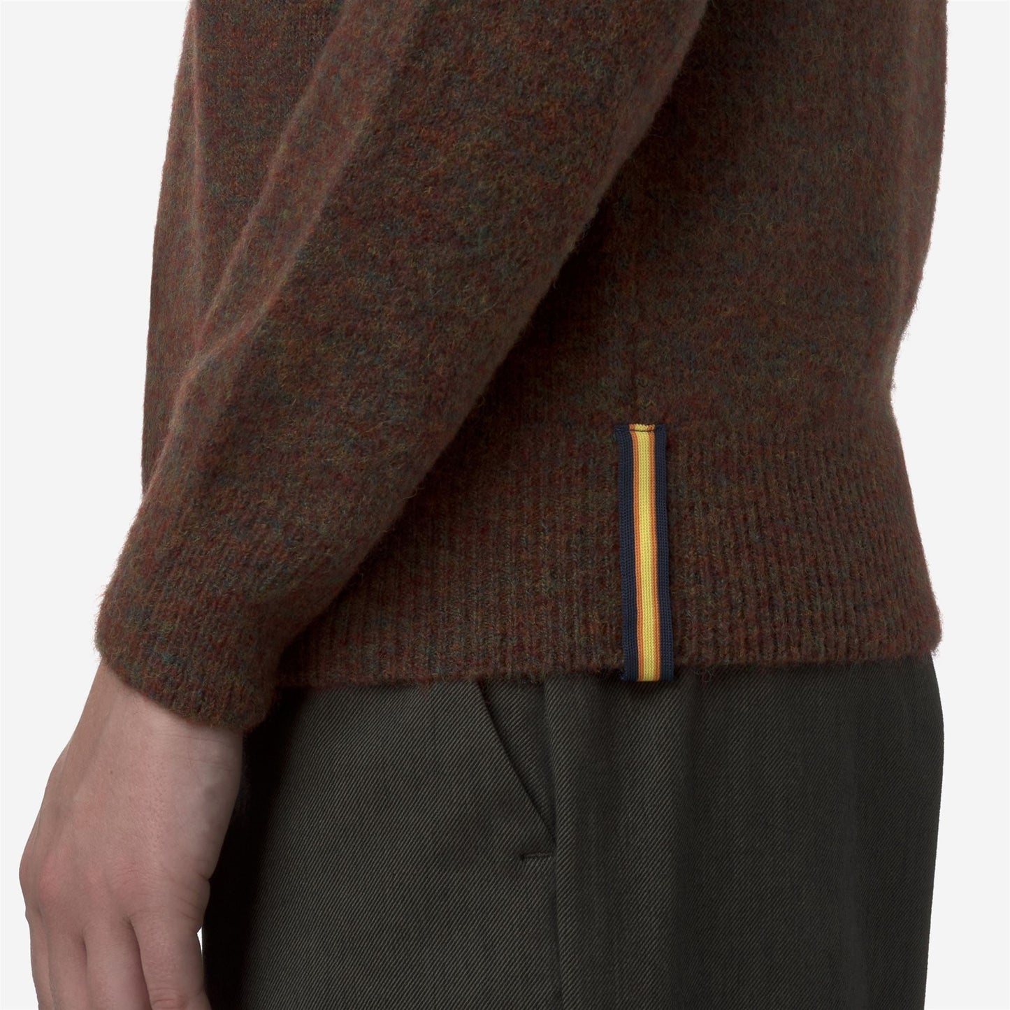 CLARISSE WOOL STRETCH - Knitwear - Pull  Over - WOMAN - Brown Coffee Mix