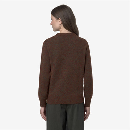 CLARISSE WOOL STRETCH - Knitwear - Pull  Over - WOMAN - Brown Coffee Mix