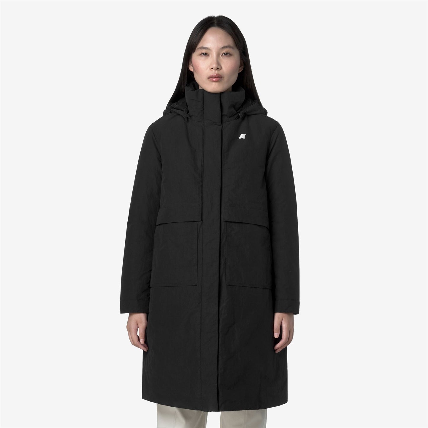 KALISHA WARM COTTON NYLON - Jackets - Long - WOMAN - Black Pure