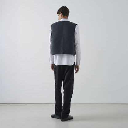 WES PADDED SOEUR - Jackets - Vest - UNISEX - Black Sand-Brown Coffee