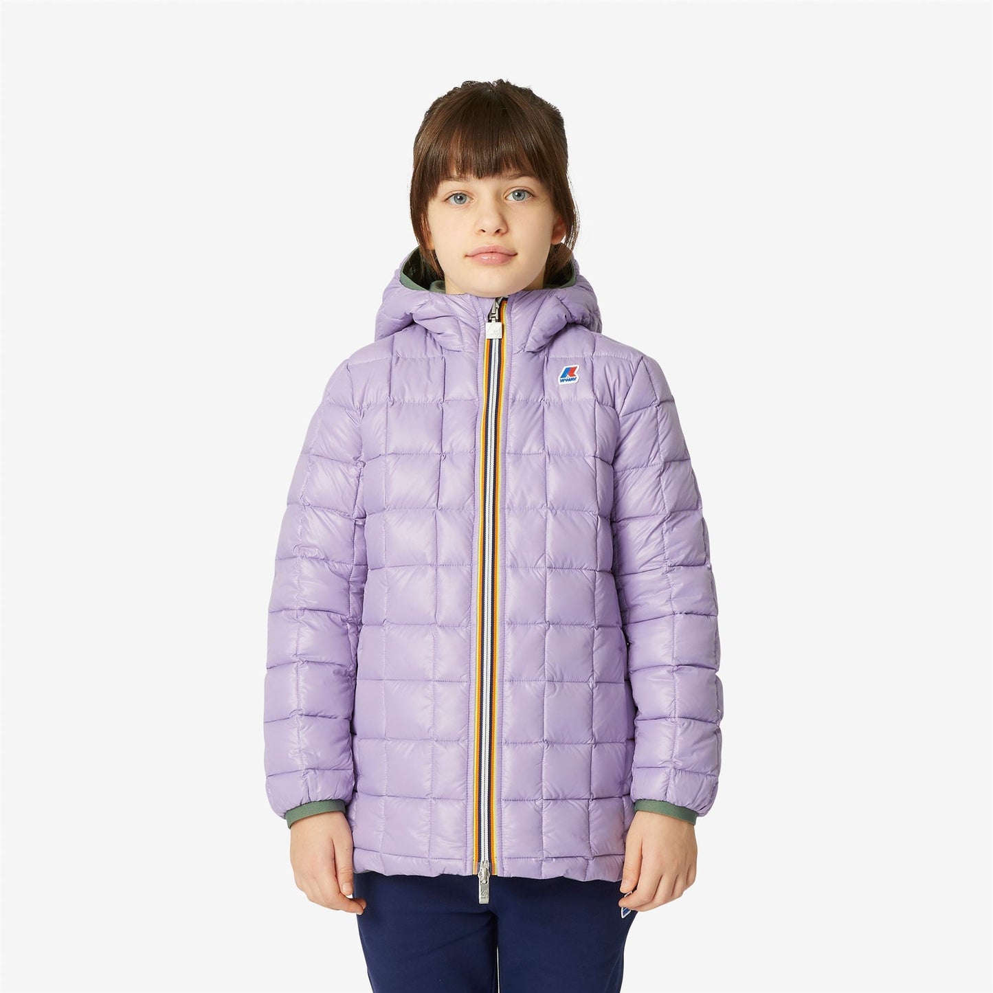P. SOPHIE THERMO PLUS.2 REVERSIBLE - Jackets - Mid - GIRL - GREEN LAUREL-VIOLET LAVENDER