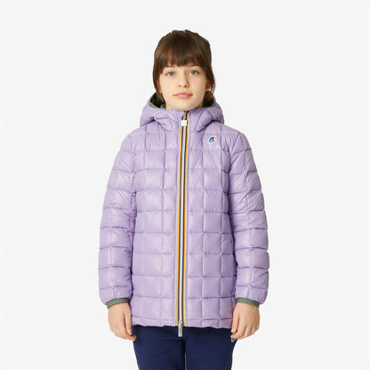 P. SOPHIE THERMO PLUS.2 REVERSIBLE - Jackets - Mid - GIRL - GREEN LAUREL-VIOLET LAVENDER