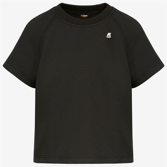 GUENDALINE LIGHT SPACER - T-ShirtsTop - T-Shirt - WOMAN - BLACK PURE