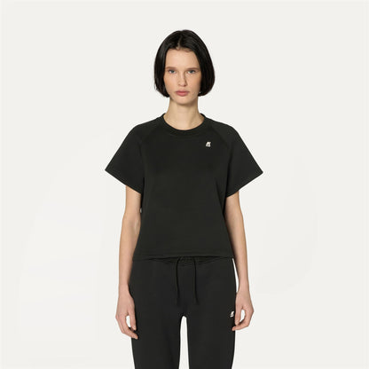 GUENDALINE LIGHT SPACER - T-ShirtsTop - T-Shirt - WOMAN - BLACK PURE