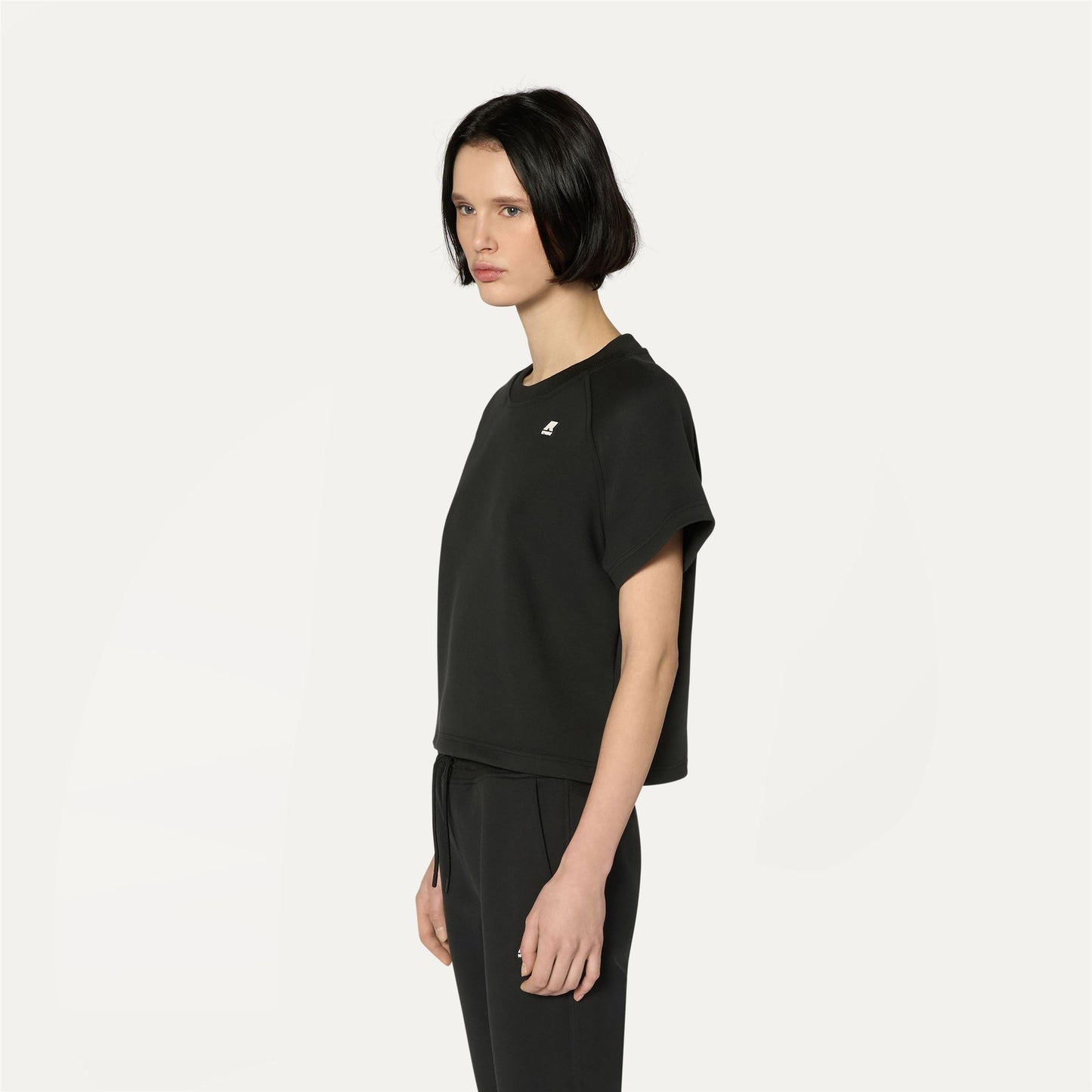 GUENDALINE LIGHT SPACER - T-ShirtsTop - T-Shirt - WOMAN - BLACK PURE
