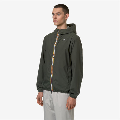 JACK STRETCH DOT - Jackets - Short - MAN - GREEN BLACKISH