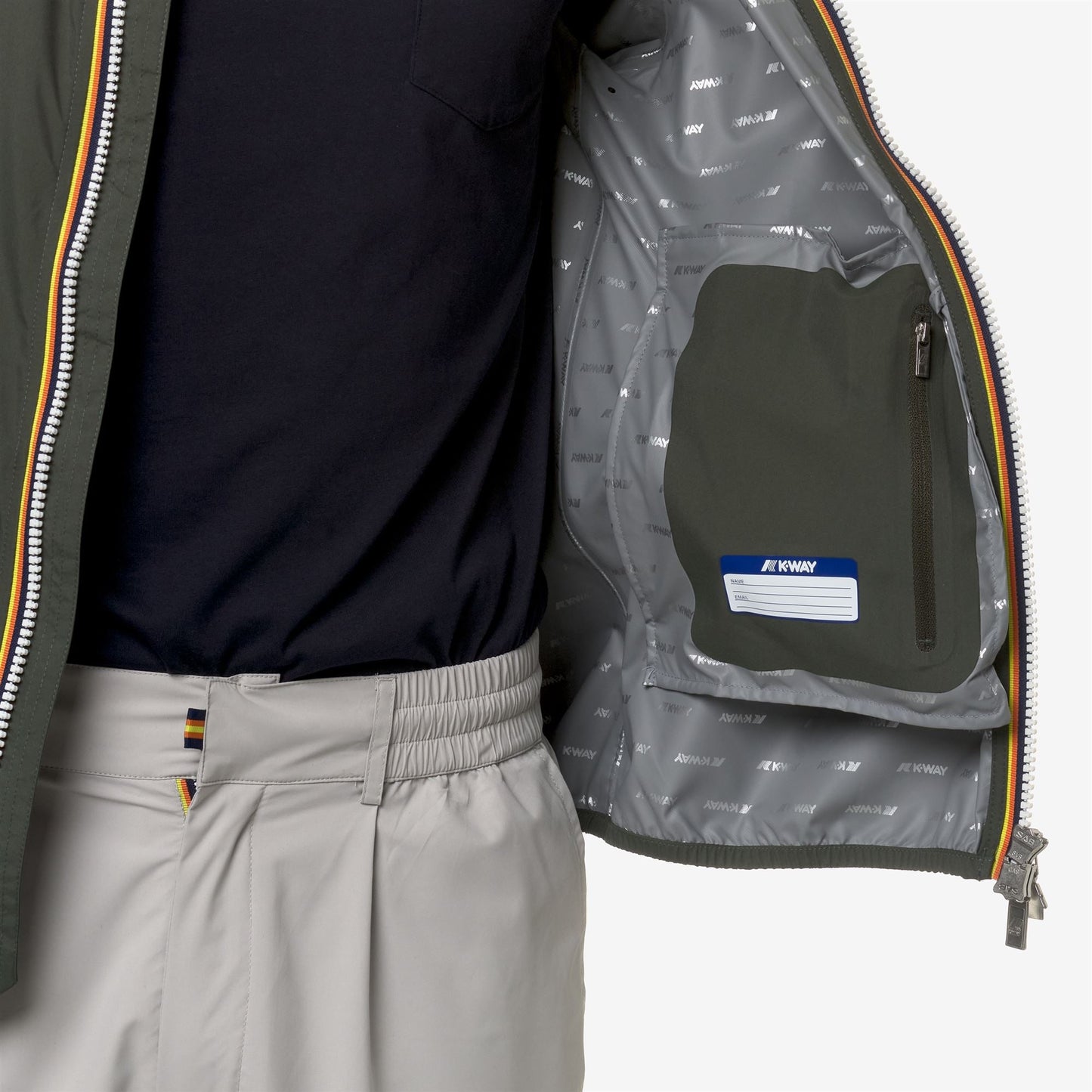 JACK STRETCH DOT - Jackets - Short - MAN - GREEN BLACKISH